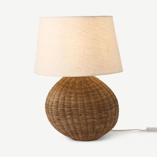 Georgia Natural Rattan Table Light