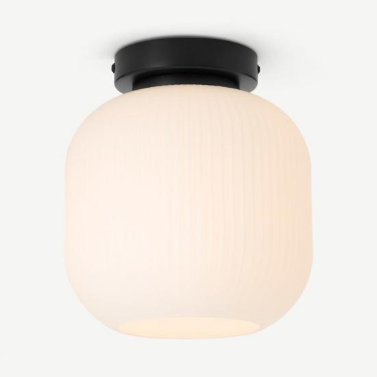 Ayala Black & Brass Flush Light
